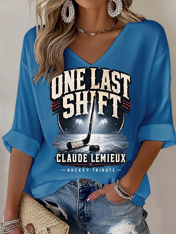 Women's One Last Shift Shirt, Hockey Tribute T-Shirt
