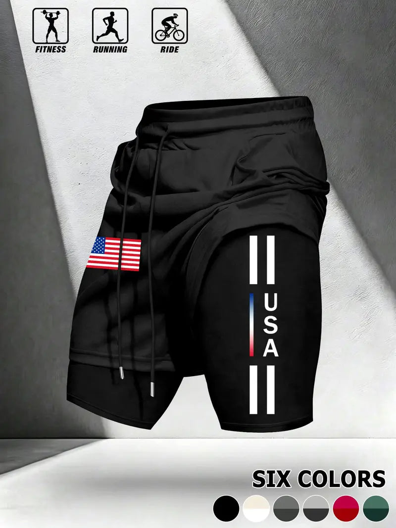 Unisex 2-in-1 Multifunctional Breathable lightweight performance shorts