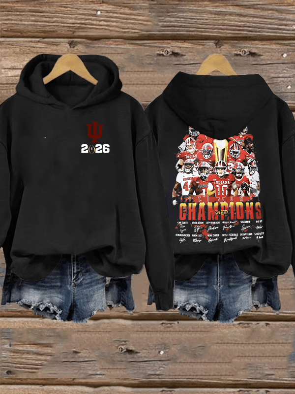 Women's Football Print Hoodies