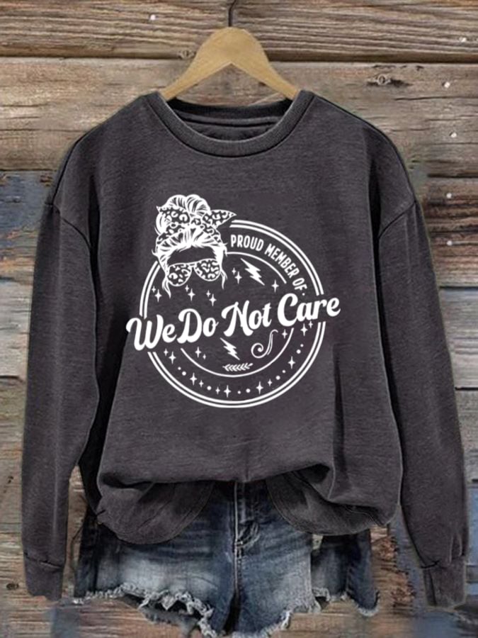 Retro Funny Proud Member Of Print Sweatshirt