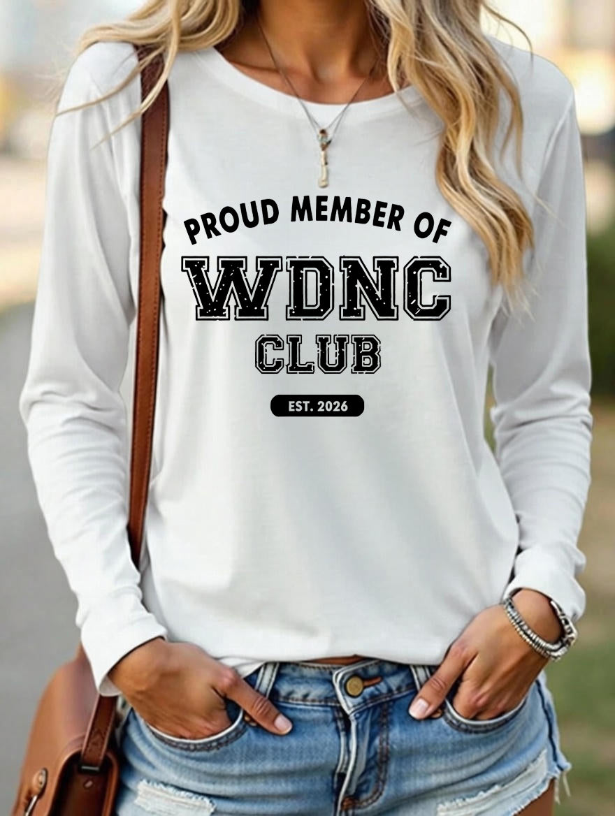 Women's Round neck Retro Funny Proud Member Of Club Menopause Perimenopause Print T-Shirt