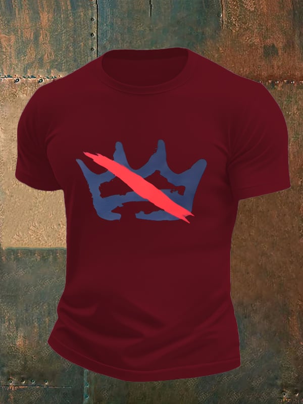 Men's America has no kings print T-Shirt
