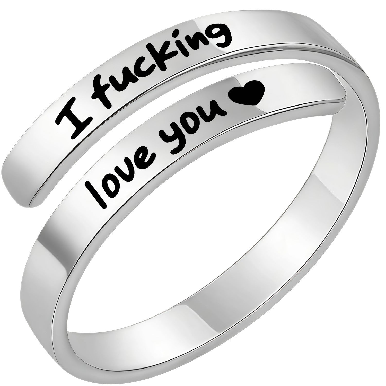 Valentine's Day Gift 🌹 "I fucking love you ❤️" Stress Relief Ring