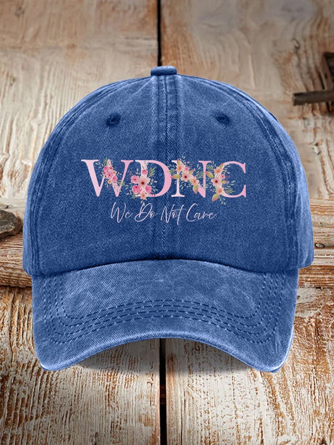 Retro Funny WDNC Menopause Perimenopause Print Baseball Cap