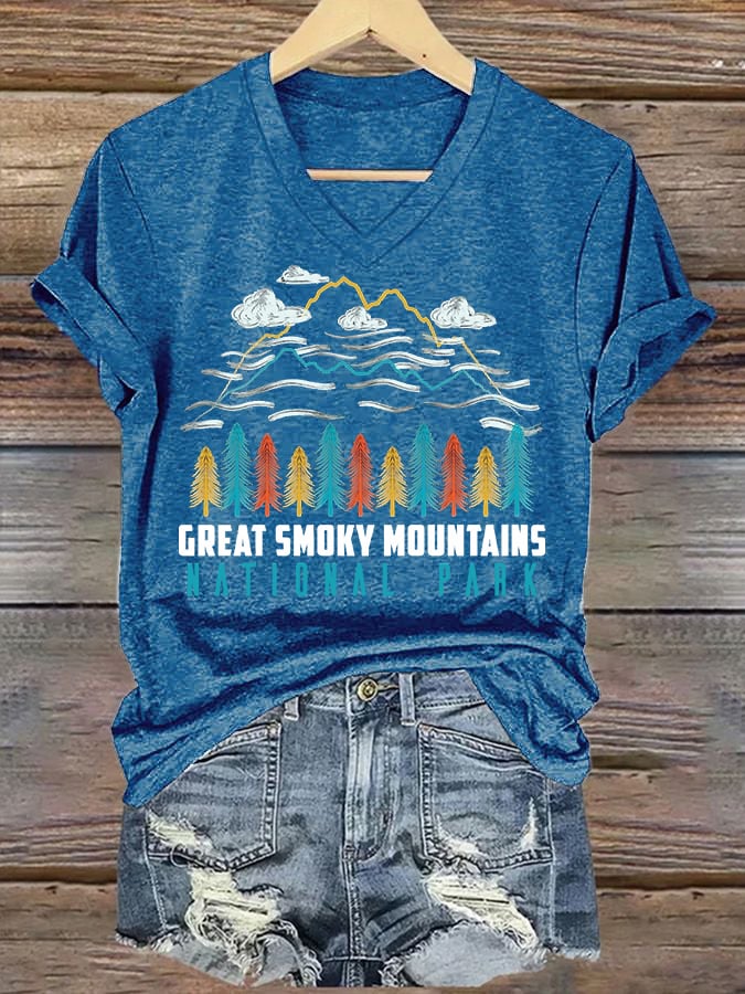 Women's Great Smoky Mountains National Park Graphic Casual T-Shirt