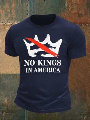 🔥Buy 3 Get 15% Off🔥Men's no kings in America print T-Shirt