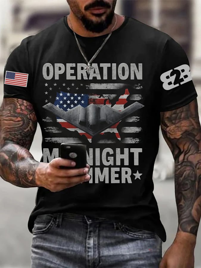 Men's Midnight Hammer B-2 Spirit Printed T-shirt