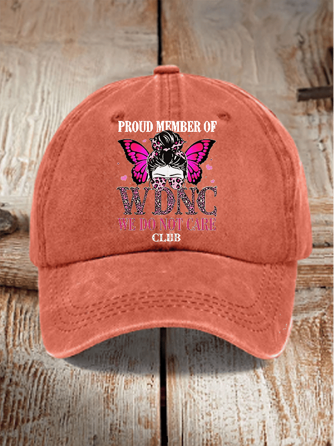 Unisex Retro Proud Member Of WDNC Club Print Baseball Cap