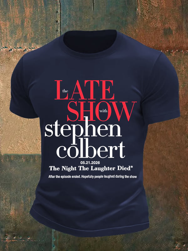 Men's Retro Last Show Print T-Shirt