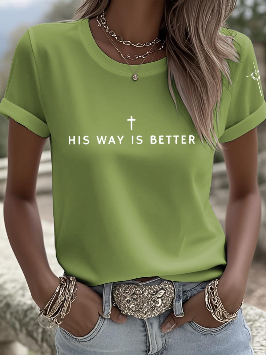 Women's His Way Is Better Print Shirt