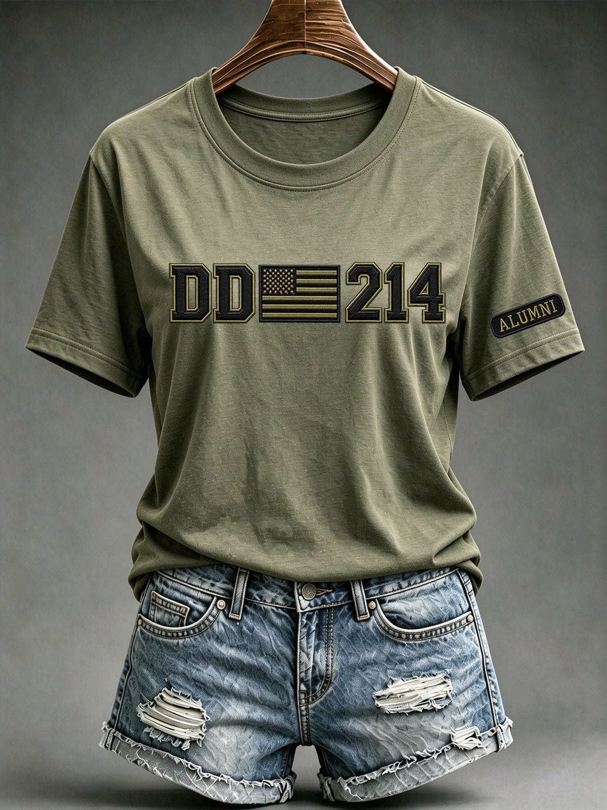 🎖️Women's Veteran DD-214 Print Casual Tee