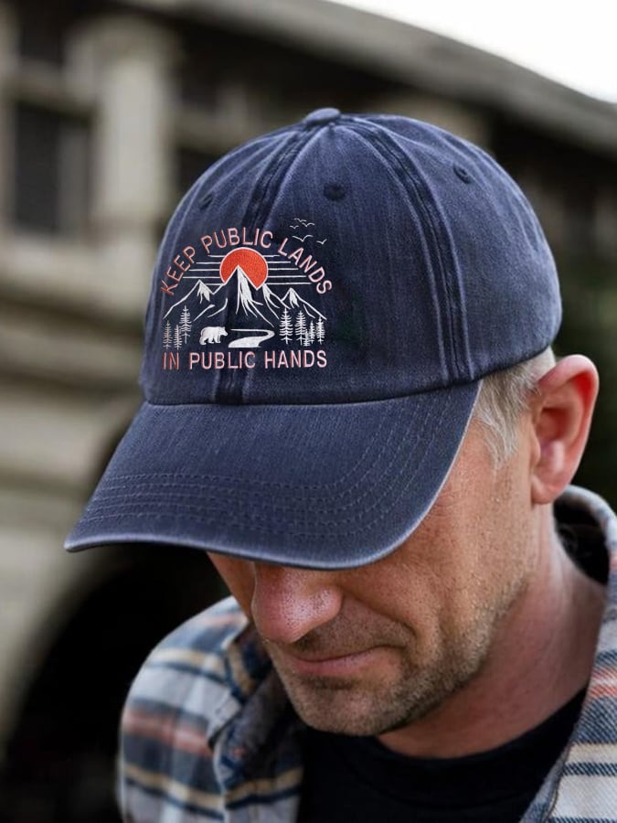 Unisex National Park Protection Washed Cotton Hat