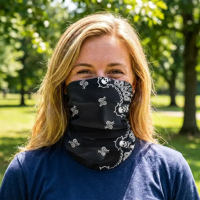 Unisex 6-piece UV Protection Cooling Neck Gaiter Face Mask