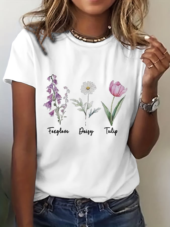 Women's Floral FDT Print T-Shirt