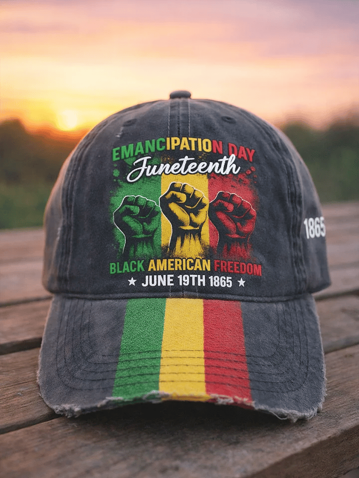 Unisex Juneteenth Commemorative Print Hat