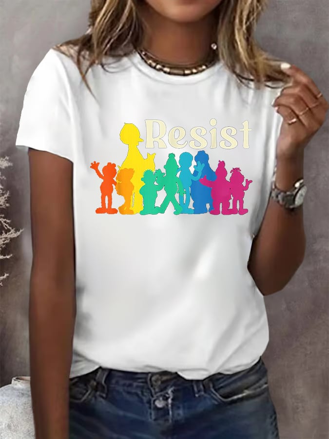 Women's Resist Printed Casual T-Shirt