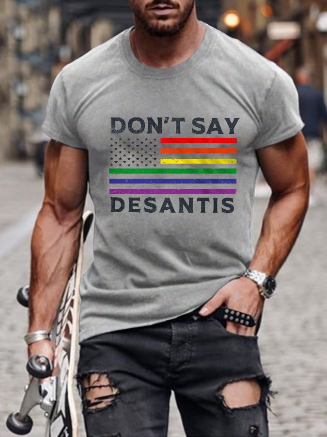 Men'S Don't Say Desantis Print T-shirt