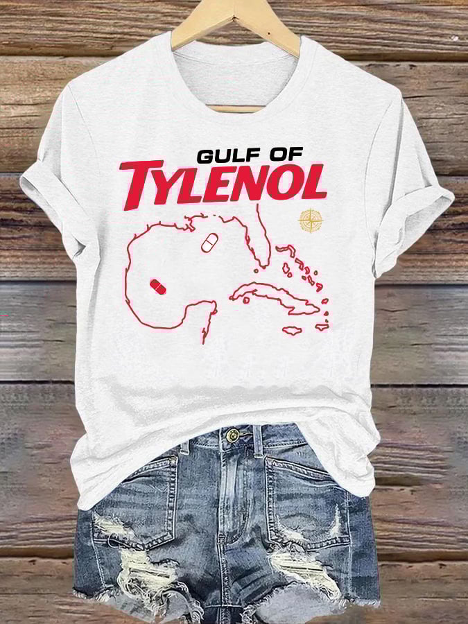 Women’s Gulf Of Tylenol Print T-Shirt