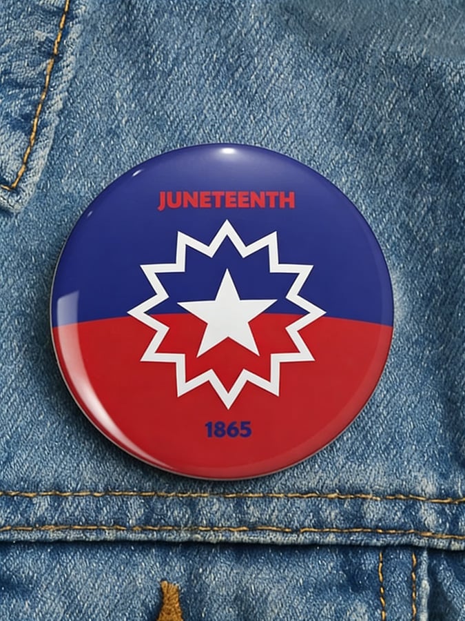 Juneteenth Pinback Button