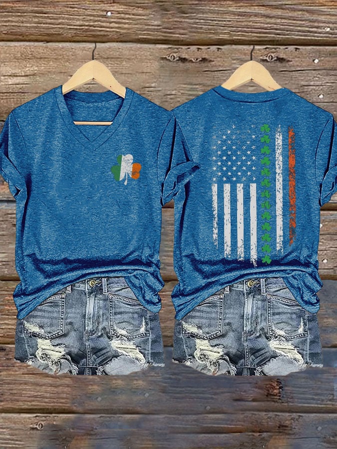 Women's St. Patrick's Day Print T-shirt