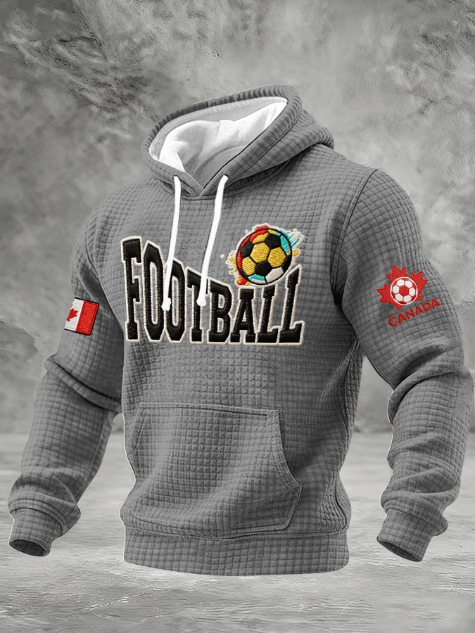 Men's Casual Canadian Football Fan Plaid Sports Shirt