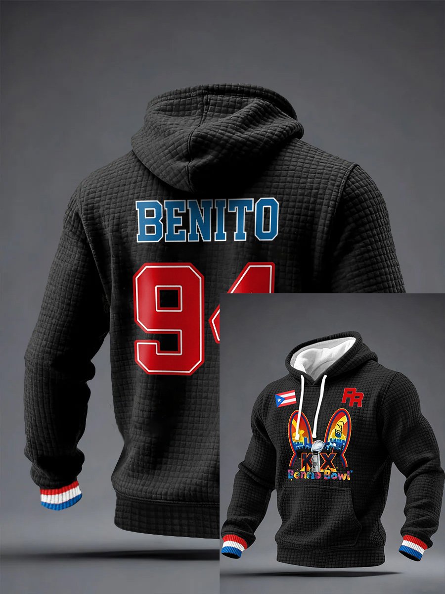 Men's Puerto Rico Print Hoodie