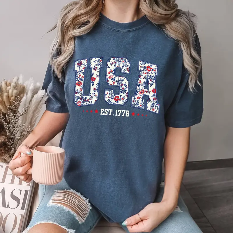 Women's Comfort Colors USA Shirt