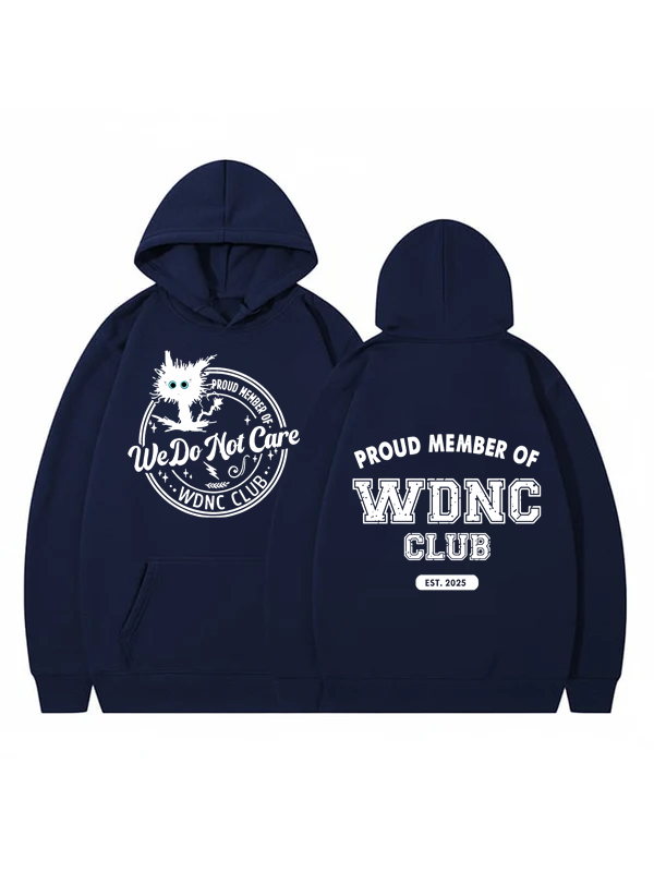 Women's Retro Fun We Don't Care About Menopause Perimenopause Printed Hooded Sweatshirt