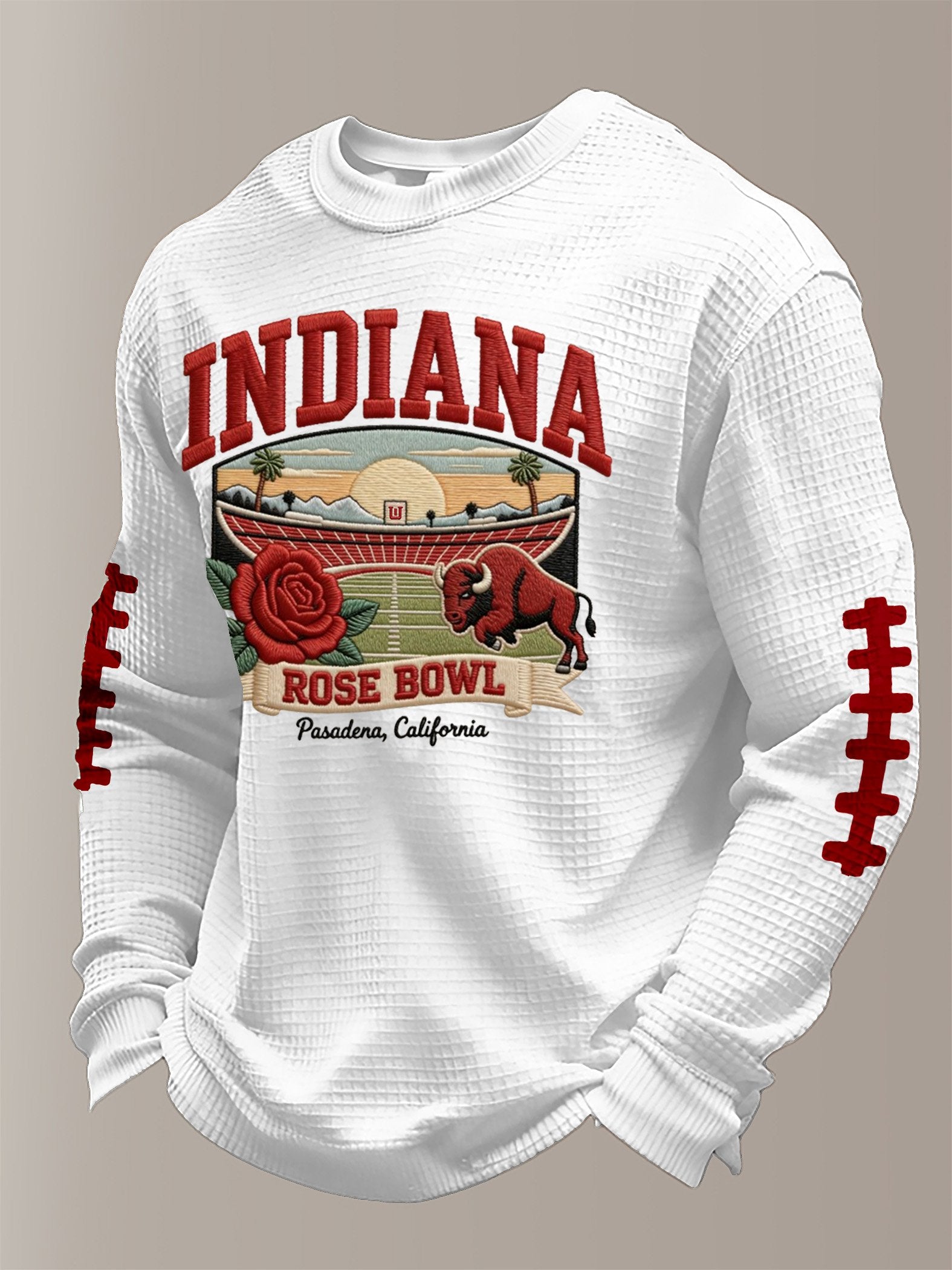 Men's Football Print Waffle T-Shirt