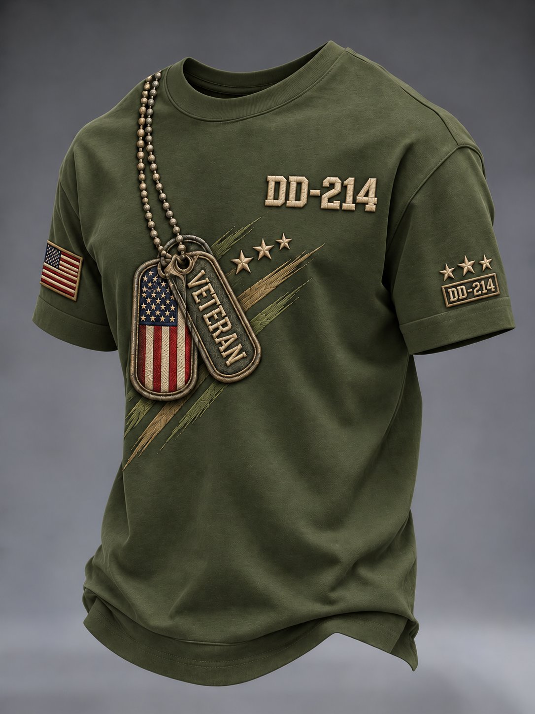🎖️Men's Veterans Print Casual T-shirt