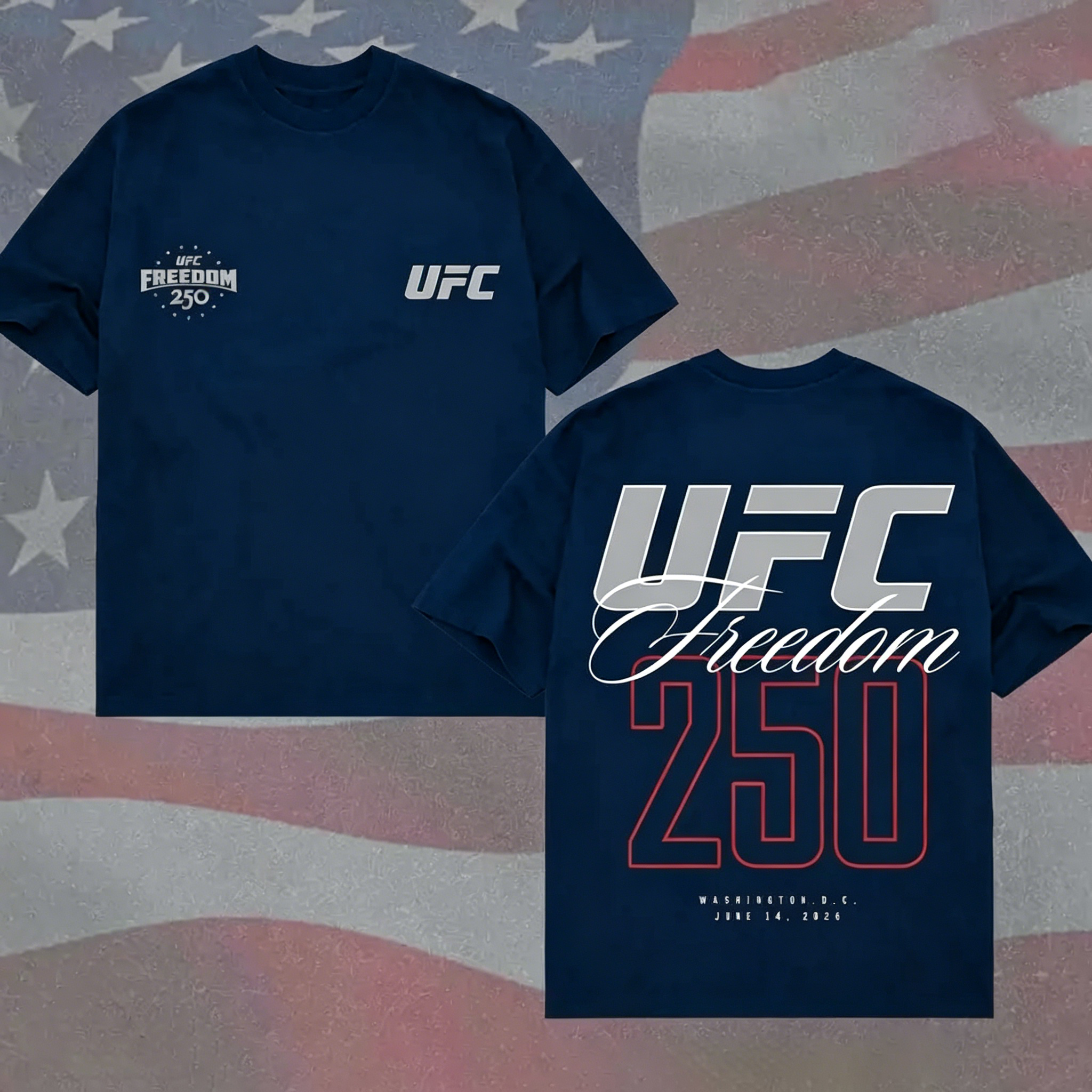 UFC MMA Freedom 250th Anniversary T-Shirt