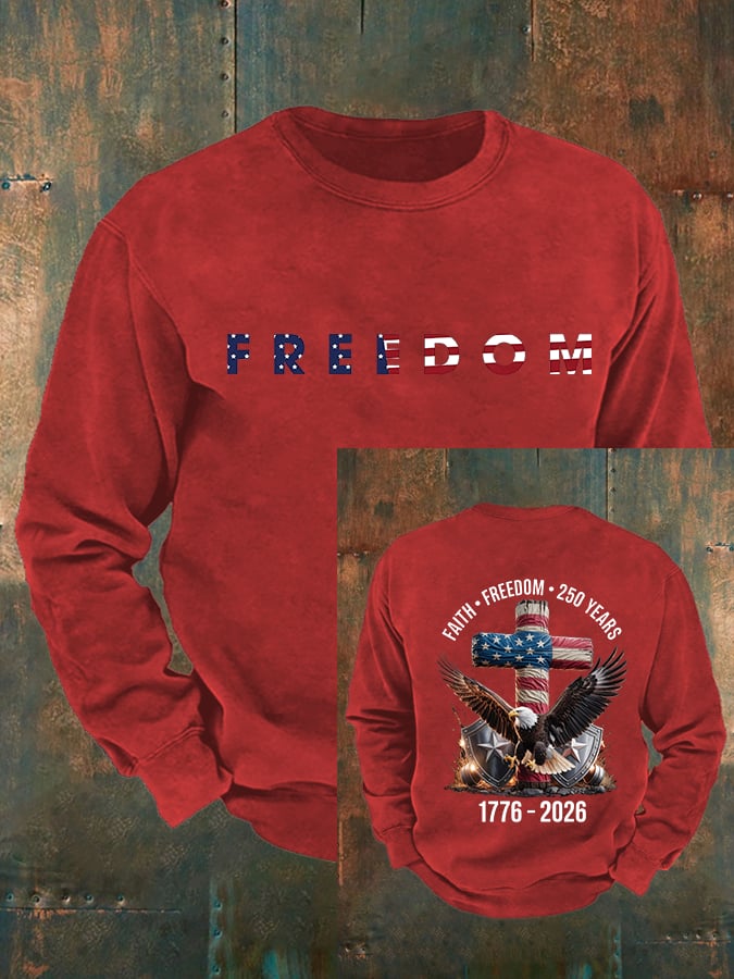 Men's American 250th Print Sweatshirt