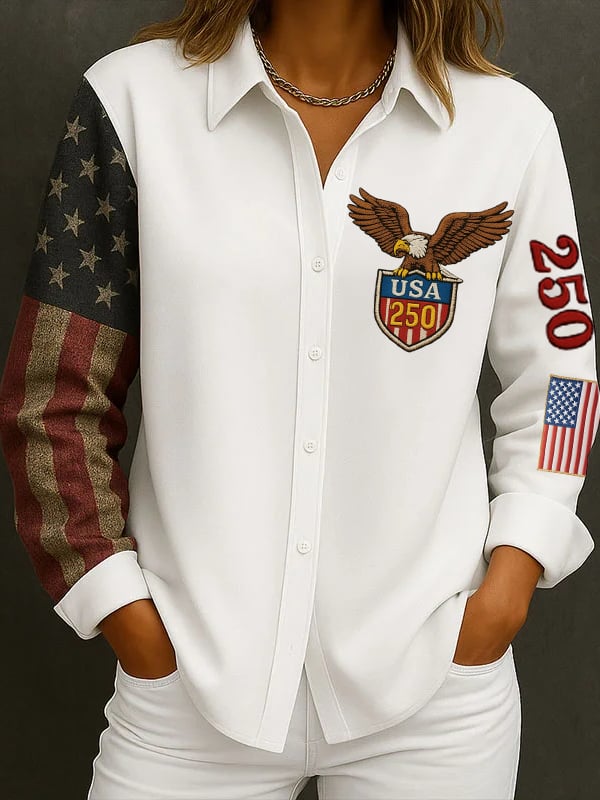 Women's Retro 250th Anniversary Print Shirt