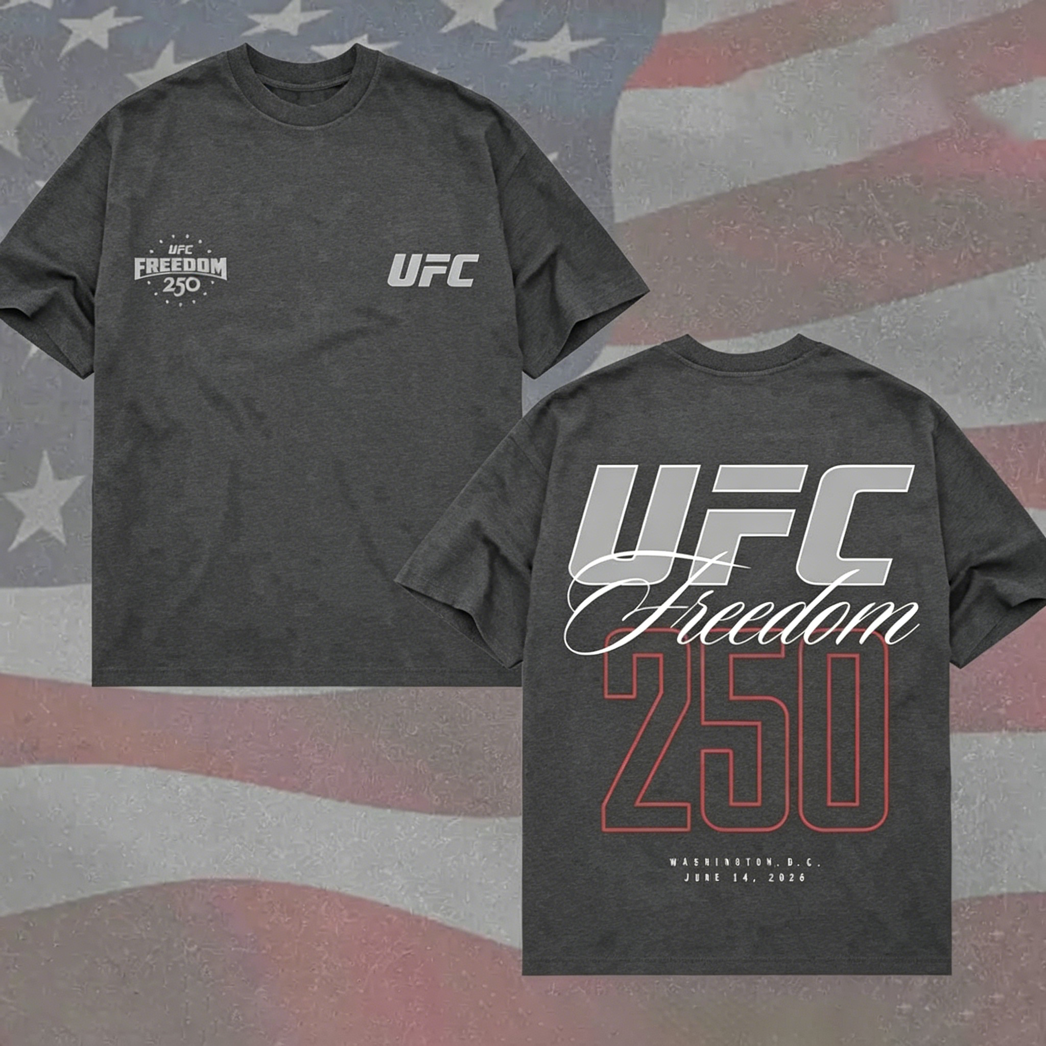UFC MMA Freedom 250th Anniversary T-Shirt