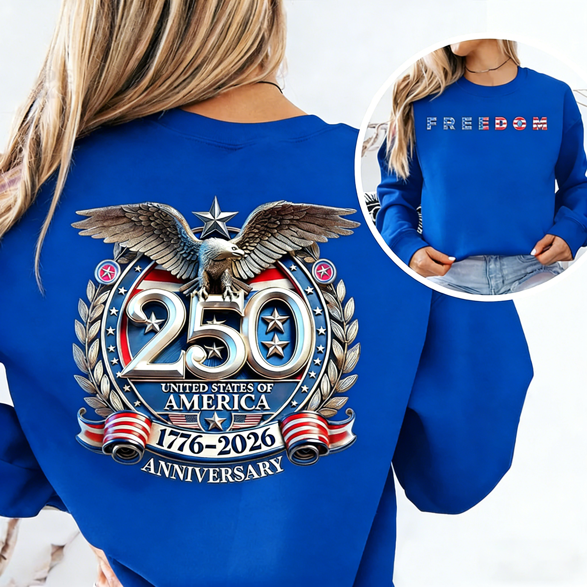 Women's Freedom 250th Anniversary Crew Neck Sweatshirt