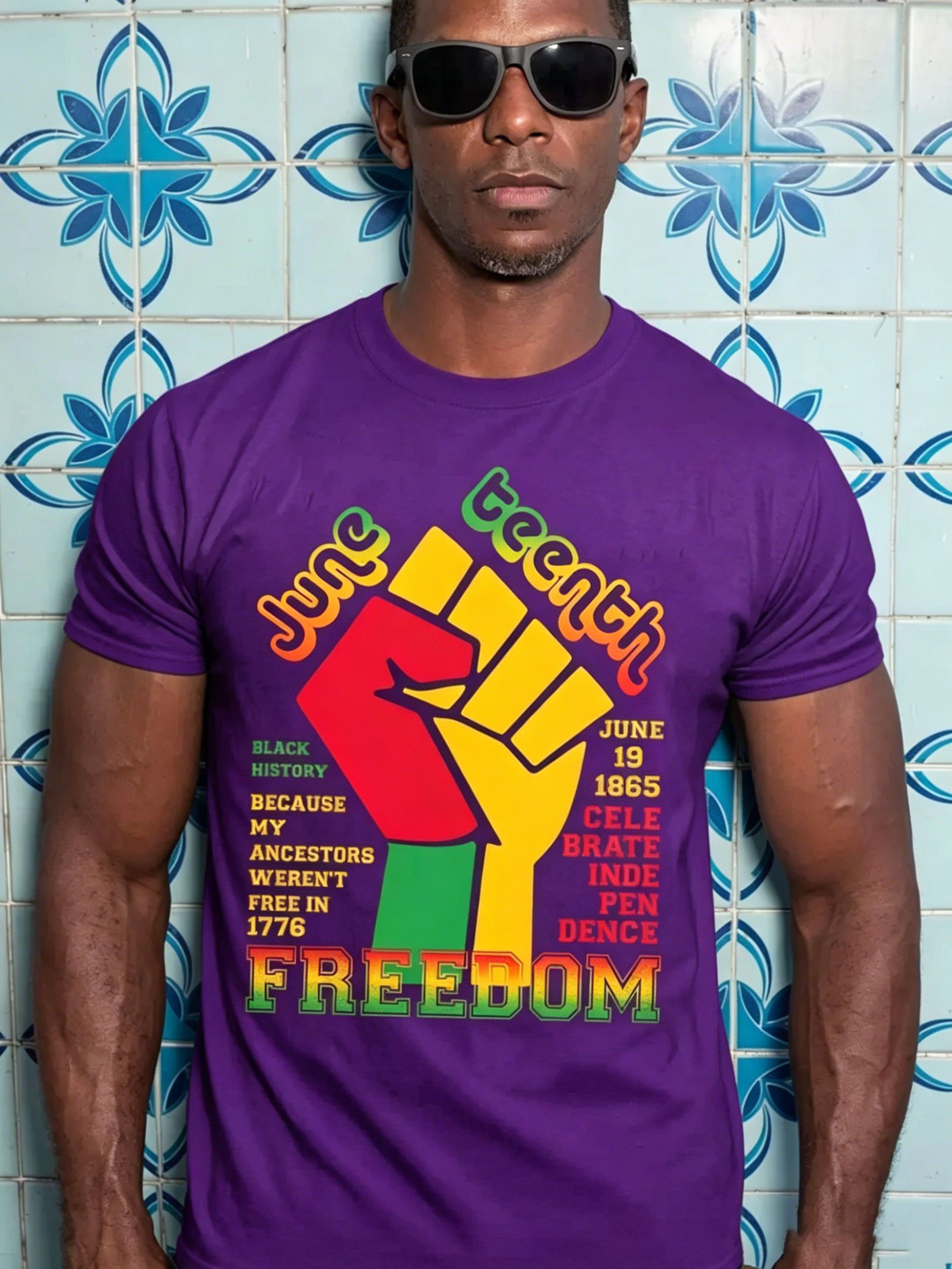 Men's Juneteenth Black Freedom 1865 T-Shirt