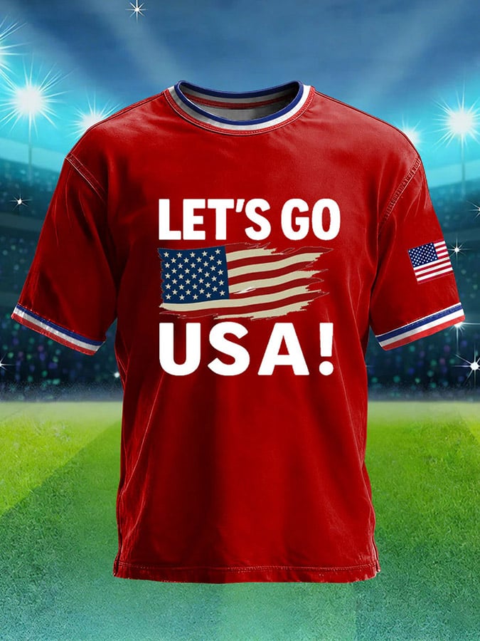 Men's USA Soccer Print Short Sleeve T-shirt