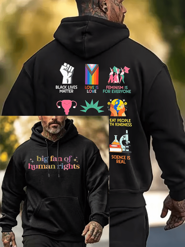 Men's staunch supporter of human rights Hoodie