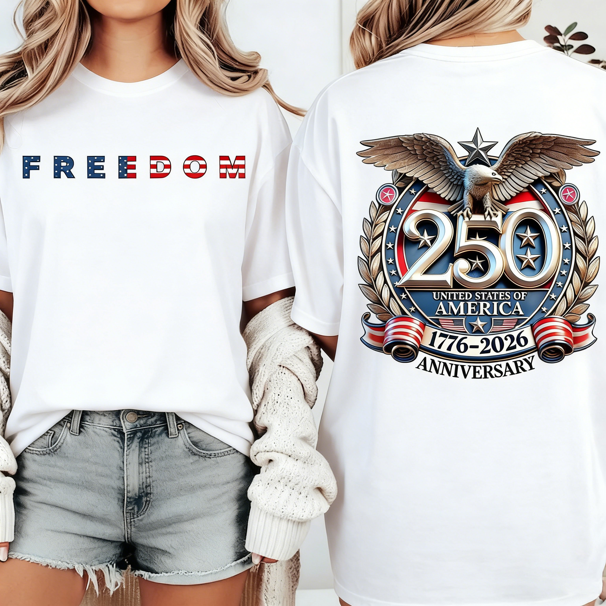 Women's Freedom 250 Years Anniversary T-Shirt