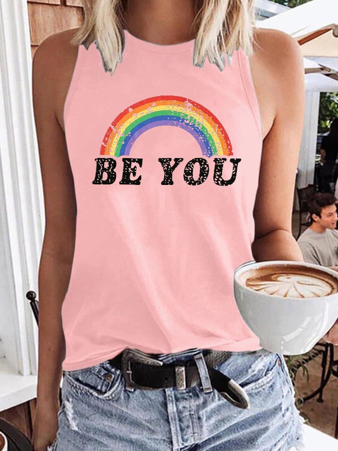 Women's Be You Print Tank Top