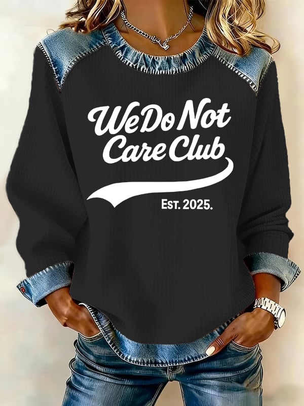 Women's Retro Funny Proud Member Of Club We Do Not Care Menopause Perimenopause Print sweatshirt