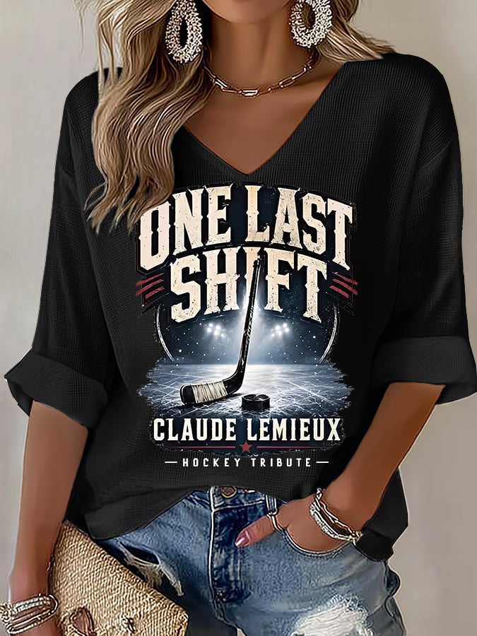 Women's One Last Shift Shirt, Hockey Tribute T-Shirt