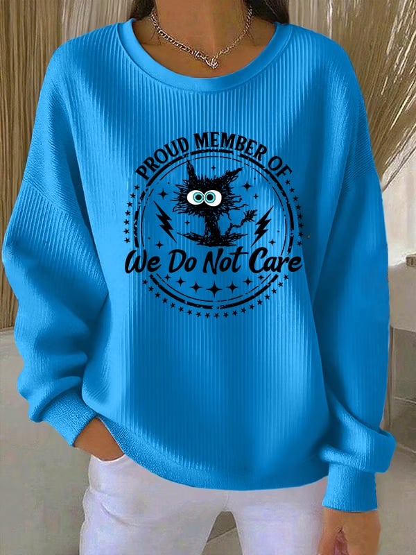Women's We Do Not Care Print Sweatshirt