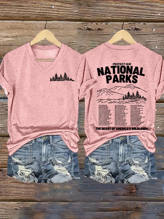 Women's Protect Our National Parks Printed T-Shirt