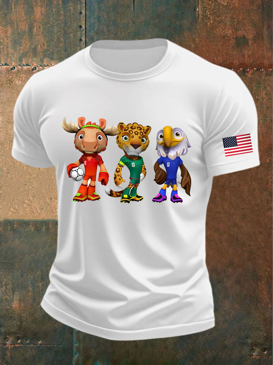 Men's World Cup USA Mascot 2026 T-Shirt