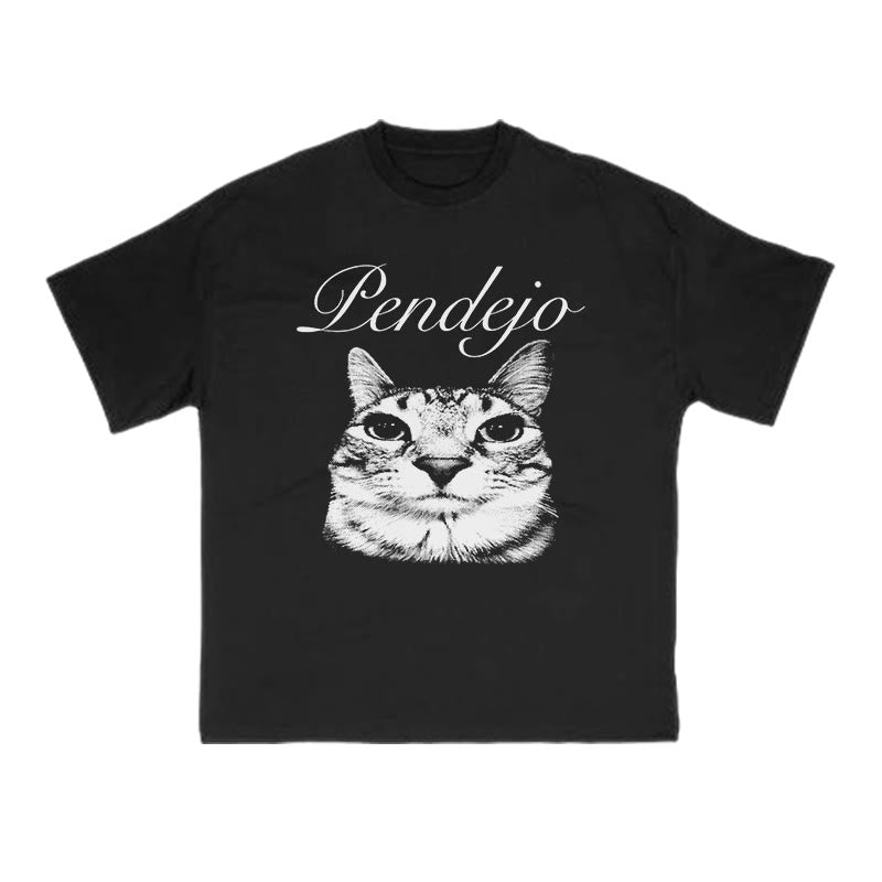 Pendejo Cat Print T-shirt