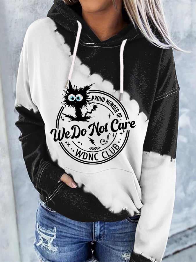 Retro Funny Proud Member Of WDNC Club Menopause Perimenopause Print Hoodie