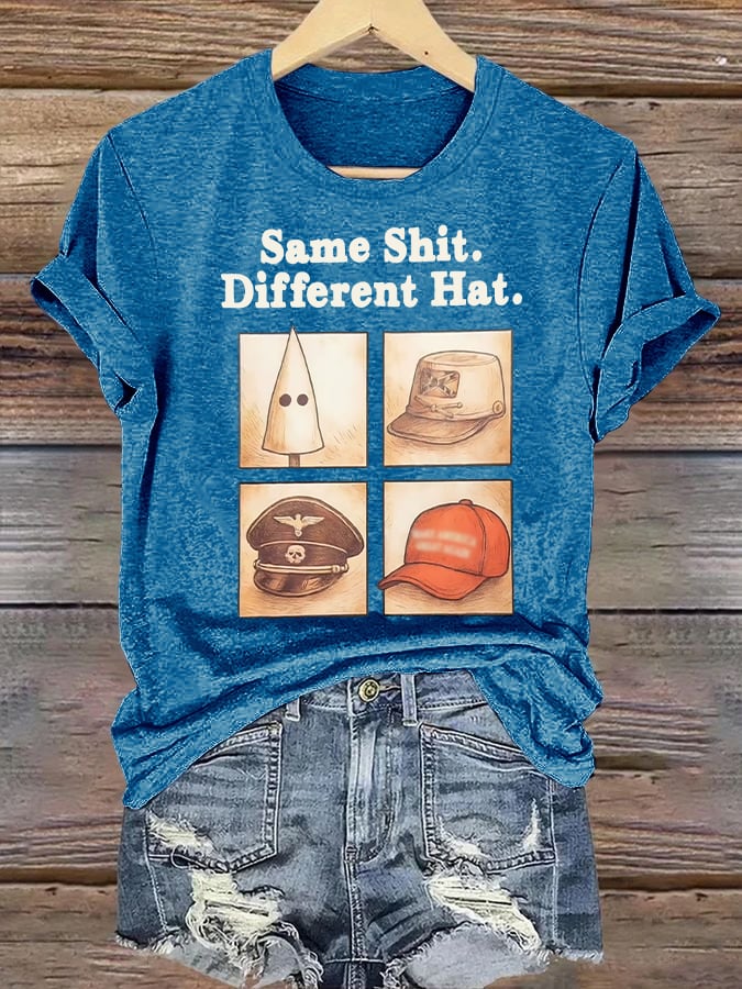 Women’s Same Shit Different Hat Print T-Shirt