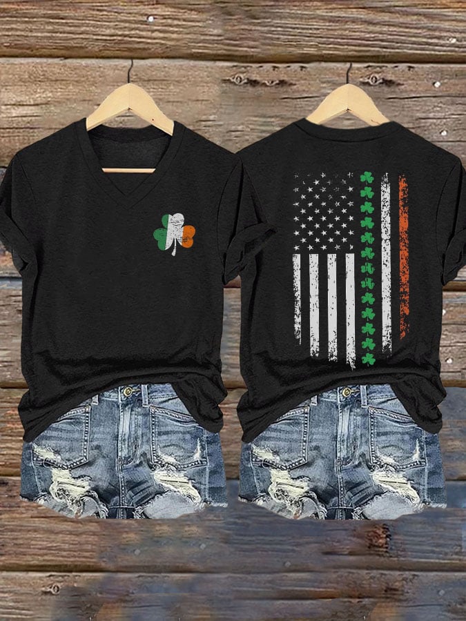 Women's St. Patrick's Day Print T-shirt