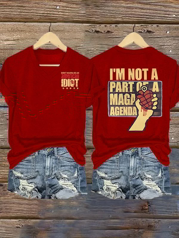 Women's american idiot Print T-Shirt